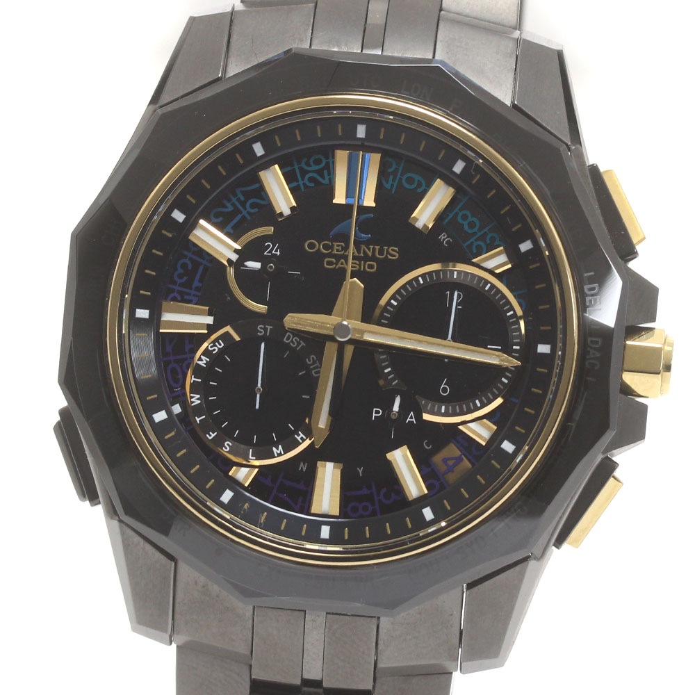 カシオ CASIO OCW-SG1000ZE-1AJR オシアナス　 50周年記念　世界限定350本 ソーラー電波 メンズ 極美品 箱・保証書付き_876080【中古】