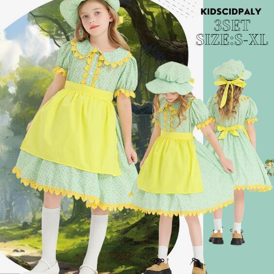 【新タイプ追加】メイド服 キッズ ハロウィン キッズ 衣装 民族衣装 子供 仮装 こども なりきり コス 女子 ハロウィン衣装 子供服 キッズドレス 可愛い コスプレ 子供用 キッズ