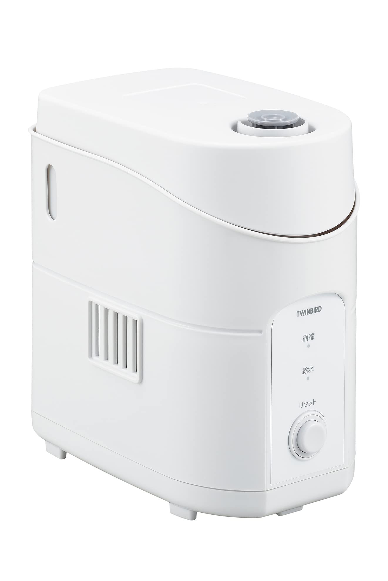 TWINBIRD(ツインバード) 加湿器 スチーム式 加熱式 1.2L アロマ対応 抗菌 卓上 小型 コンパクト デスク 寝室 水タンク式 ホワイト SK-E961W