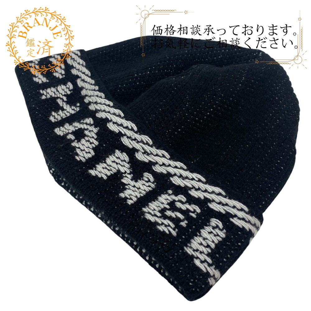 22K ロゴ カシミヤ ニットキャップ ユニセックス ブランド
