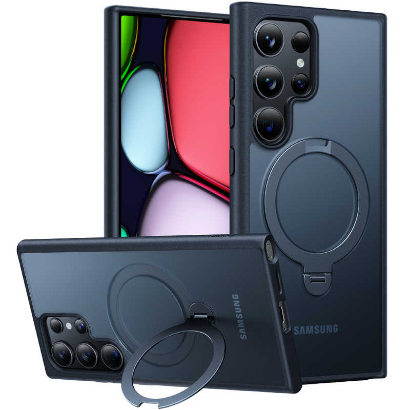 TORRASトラス　Torras - UPRO Ostand Spin for Galaxy S24 Ultra ［ Black ］　X00FX1302