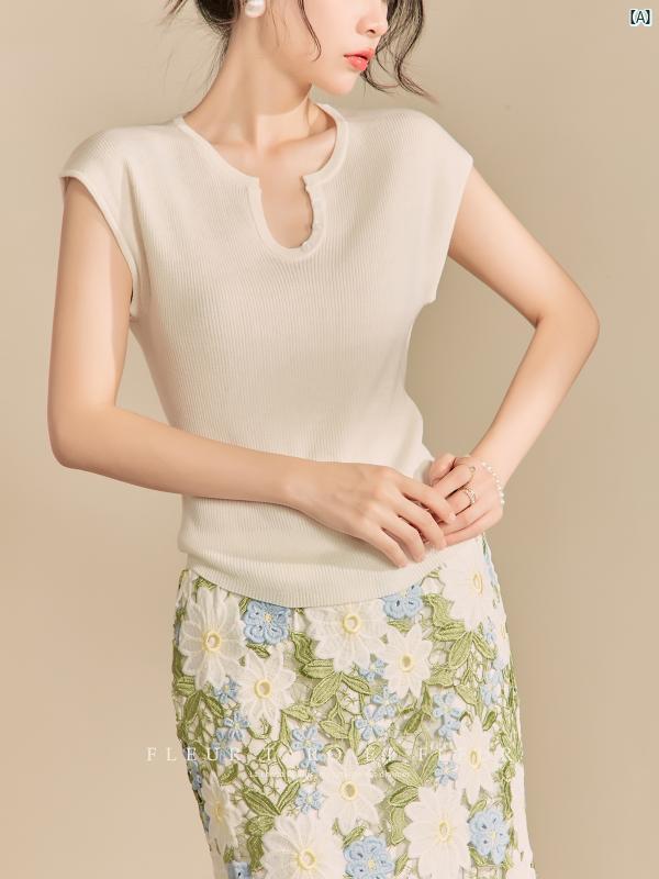 レディース ファッション　冬　綺麗　大歳　上品　オシャレ ジョー フラワーボトル 夏 レディース 半袖 エレガント ホワイト 優しい スリム 通勤 快適 Tシャツ