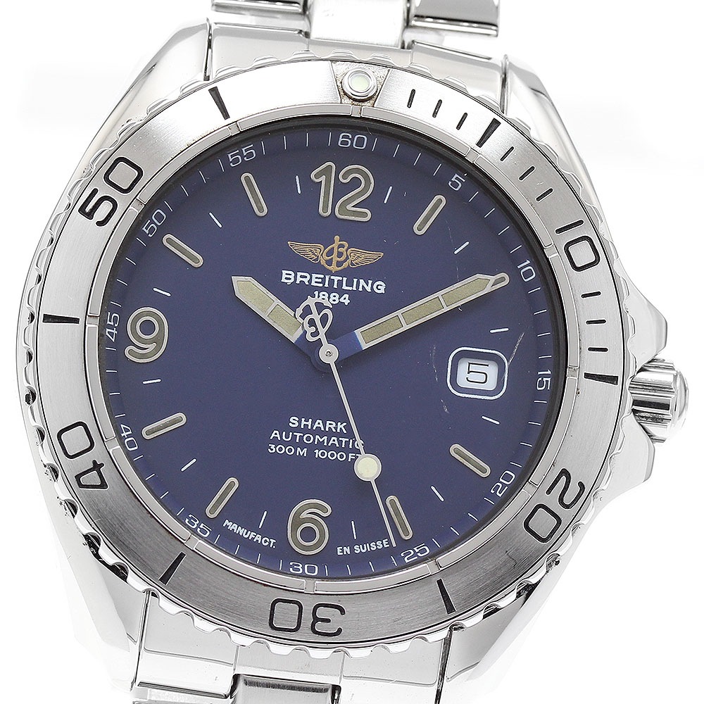 ブライトリング BREITLING A17605 シャーク デイト 自動巻き メンズ _923161【中古】