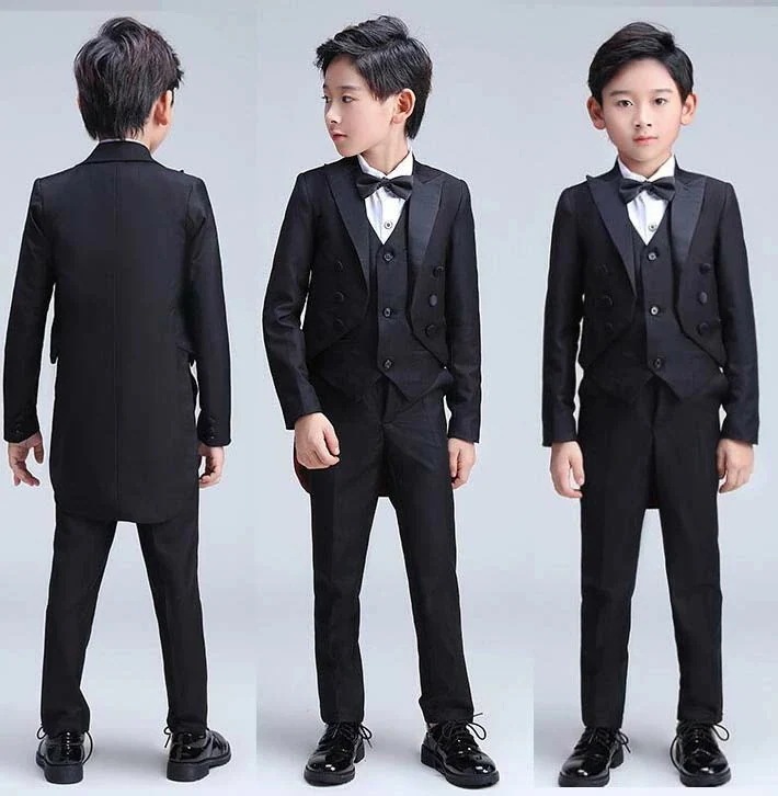 【最安値挑戦】フォーマルスーツ 子供スーツ 男の子スーツ 長袖 入学式スーツ 子供用 スーツ 演出服 卒業式スーツ スーツセット 折襟 キッズスーツ 高品質 子供服 上下セット 初節句 お宮参り七五三