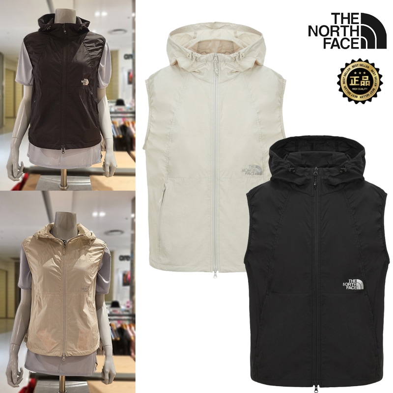 NV5VS02 WS SOFTY HOODIE VEST ライトアウター レディース 春夏 デイリー お出かけ 韓国っぽ コーデ提案 半袖Tシャツ ロングスカート 軽量 薄手 羽織り