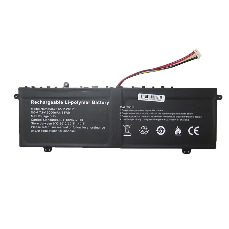 バッテリー互換 Gateway GWNC21524 GWNC21524-GR GWNC21524-BL GWNC21524-RD U3576127PV-2S1P 5000mAh 38Wh 7.6V