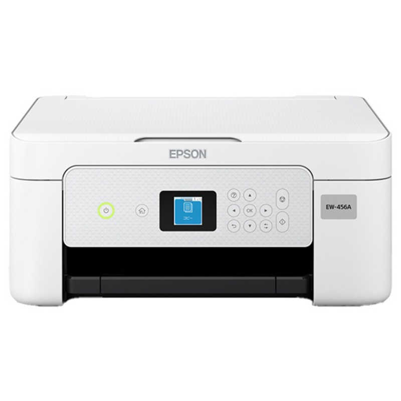 エプソン　EPSON　A4カラーインクジェット複合機プリンター Colorio ［カード/名刺～A4］ ホワイト　EW-456A