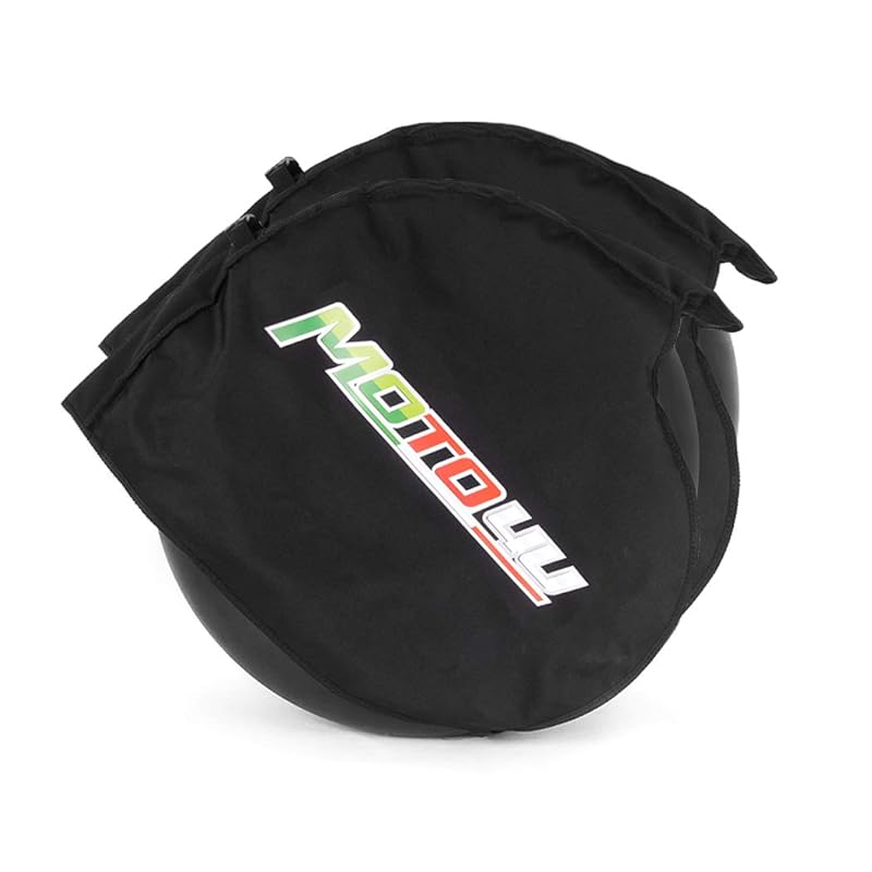 MOTO4U オートバイタイヤ保護カバー17インチフロント+リアタイヤウォーマーカバータイヤバッグウォーマーホイールカバータイヤカバーケースタイヤアクセサリーホイールプロテクター 黒い