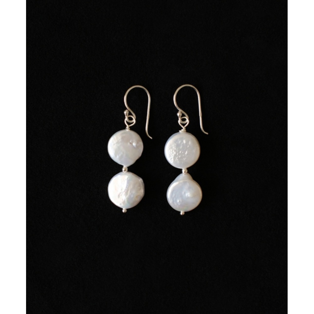 MARTA 925 シルバーパールドロップピアス_2