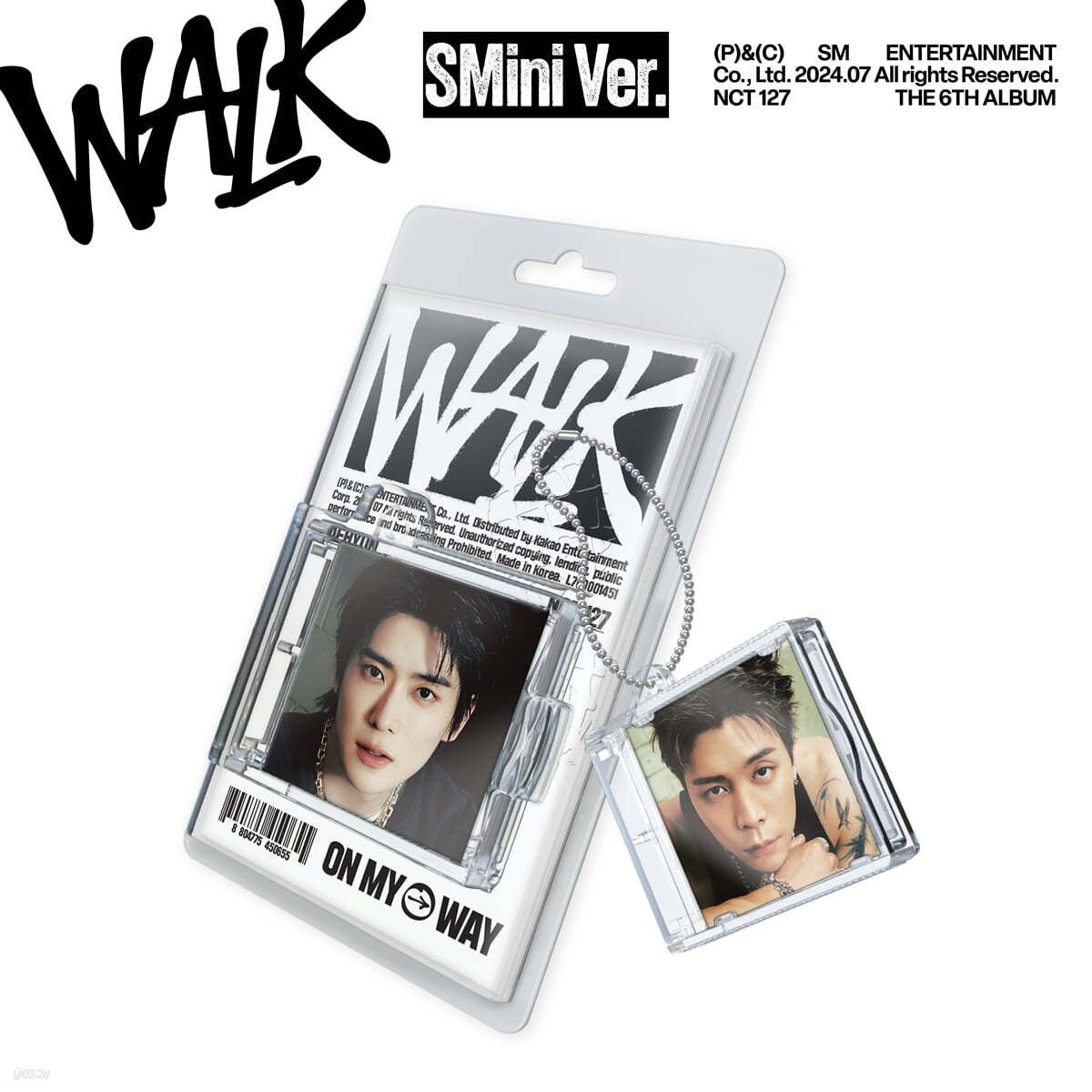 [未開封新品] [NCT 127]エンシティ127正規6集8種セット WALK (SMini Ver.) /フォトカード8種+キーリングボールチェーン8錠+Music NFC CD 8種