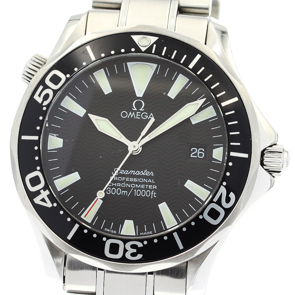 オメガ OMEGA 2254.50 シーマスター300 デイト 自動巻き メンズ 保証書付き_875526【中古】