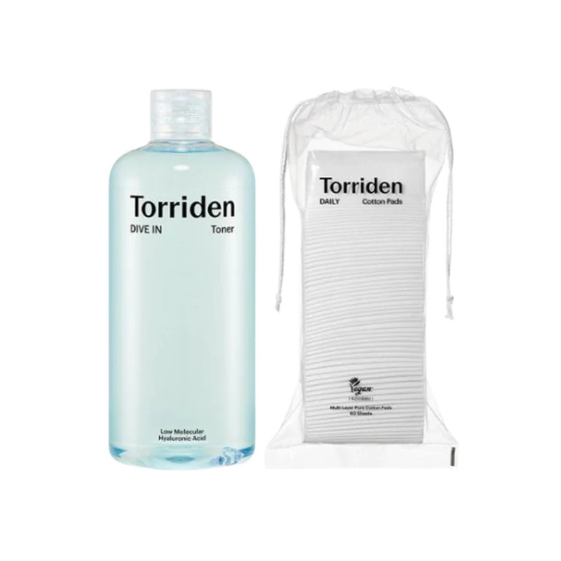 ダイブイン 低分子 ヒアルロン酸 トナー 500ml +化粧用コットン 60枚