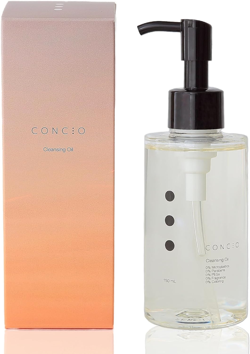CONCIO コンシオ クレンジングオイル 2500成分を使わない 敏感肌にもやさしい無添加処方 乾燥しないメイク落とし 無香料／毛穴／角栓／黒ずみ／乾燥／摩擦レス