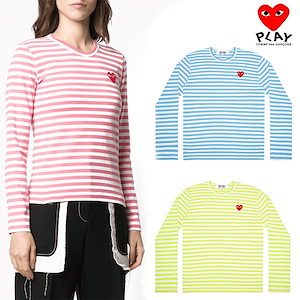PLAY COMME des GARÇONS 長袖カットソー L ホワイト（play comme