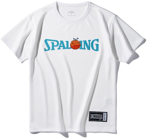 SPALDING スポルディング ジュニア Tシャツ ONE PIECE ワンピース メラメラの実 ロゴ バスケットボール 半袖Tシャツ SJT25161P-2000