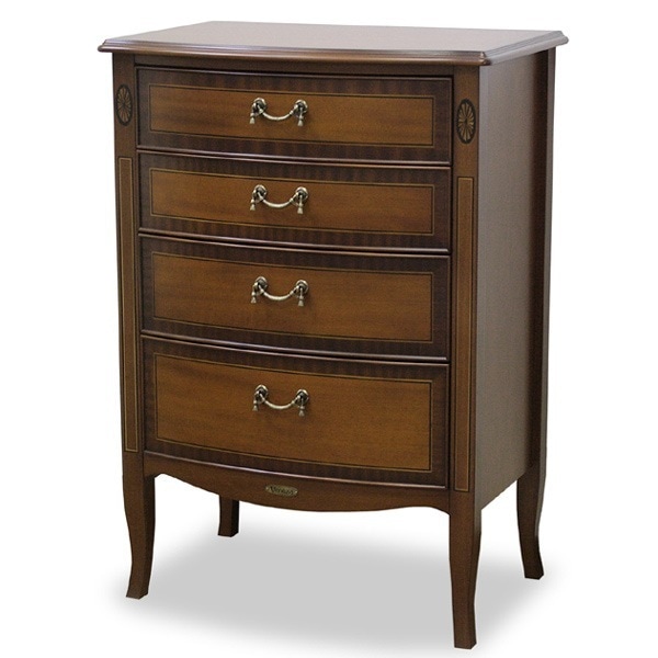 チェスト 4段 サイドチェスト クラシック調 猫脚 Venezia 幅60cm 開梱設置