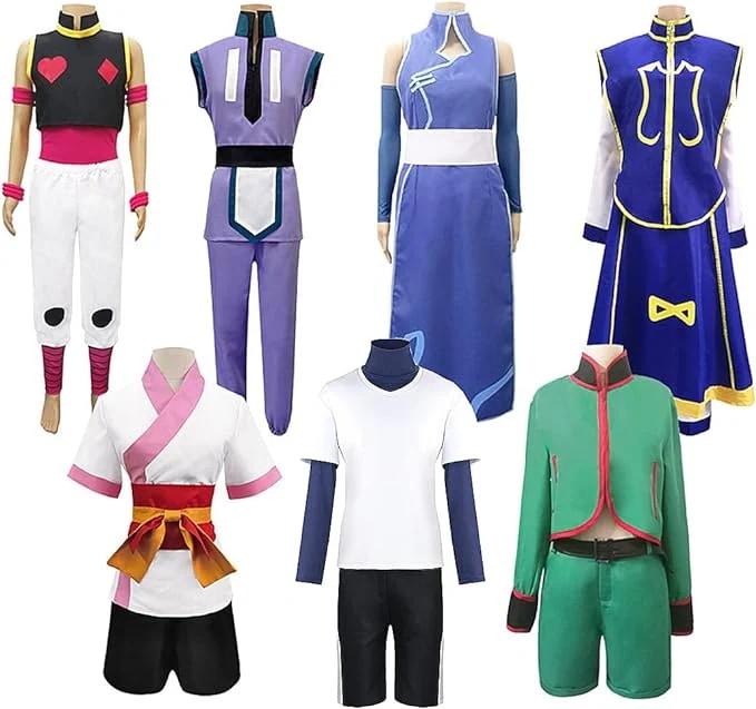 コスプレ衣装 ハンターハンター ゴンフリークス キルアゾルディック クラピカ ヒソカ イルミゾルディック マチ シャルナーク 全セット 日常服 戦闘服 人気 キャラクター 変装 仮装 アニメ