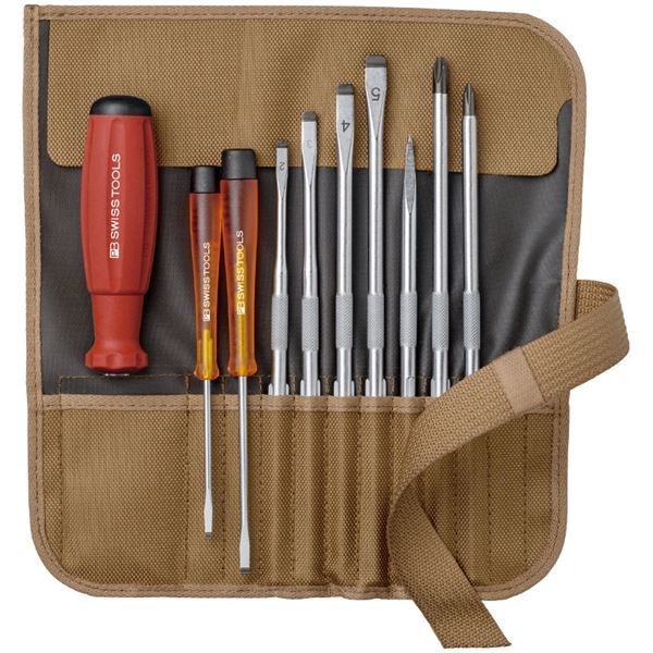 PB SWISS TOOLS 8218TO 差替式ドライバーセット 9本組 ブラウン 14,360円