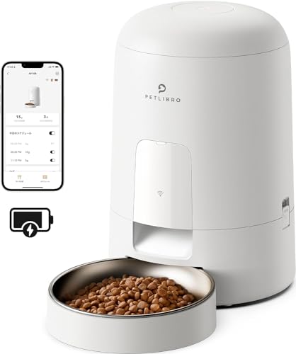 色：white サイズ：2L PETLIBRO AIR WiFi 自動給餌器 猫 コードレス式 自動
