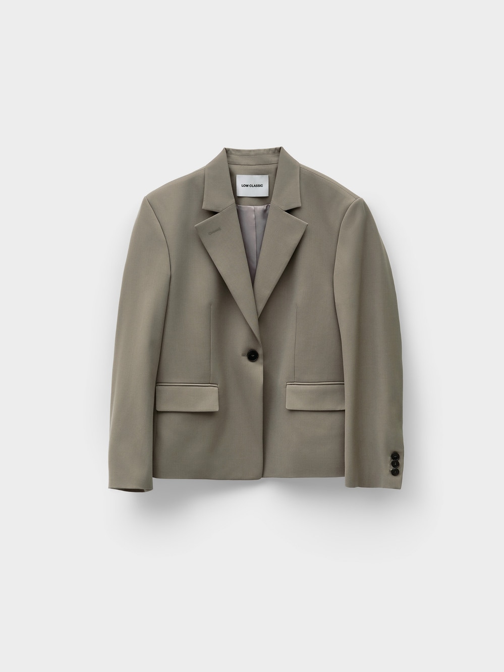 【LOW CLASSIC】26SS TAILORED JACKET : KHAKI BEIGE