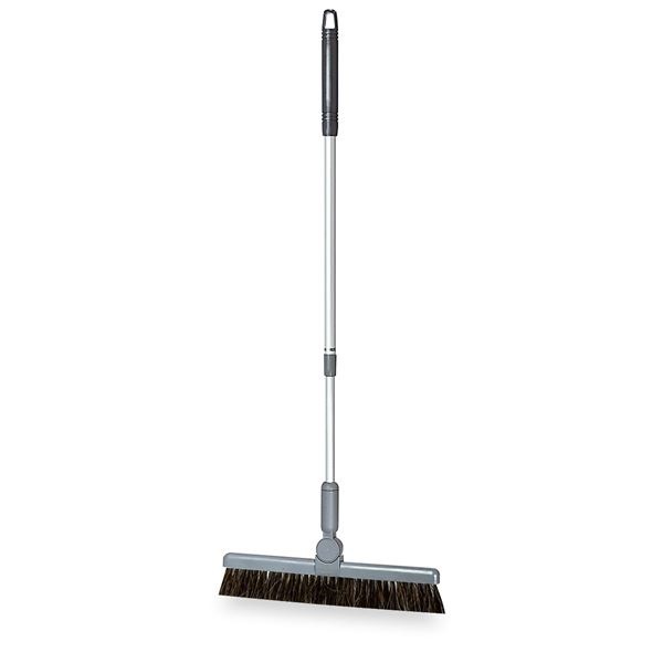 （まとめ） ほうき/掃除用品 伸縮柄 グレー 30cm 最長：約102cm BM-2ホーキ30 業務用 施設 店舗 5セット
