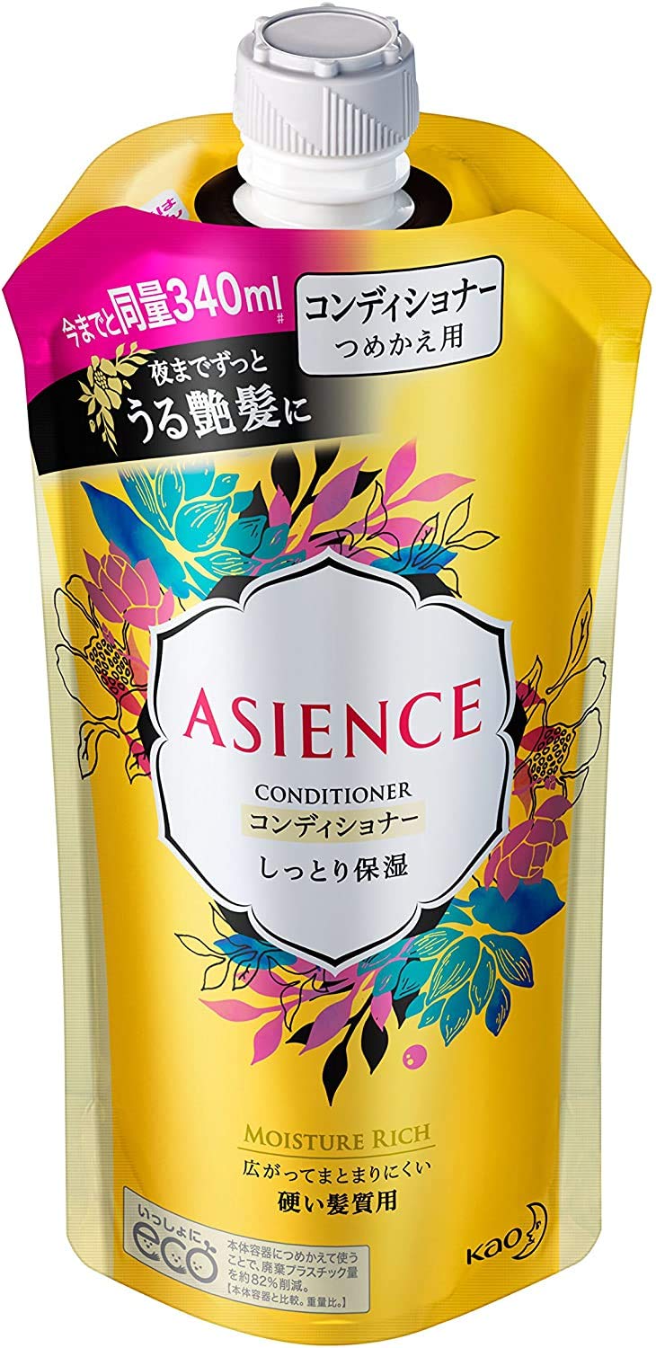 【まとめ買い】アジエンス しっとり保湿タイプ コンディショナー つめかえ 340ml 3個セット