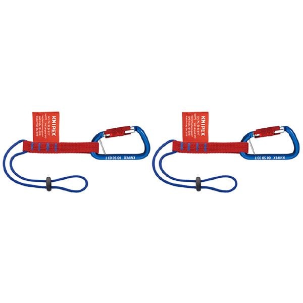 KNIPEX クニペックス 落下防止ストラップ用アダプターカラビナ付 005006TBK[2個入]