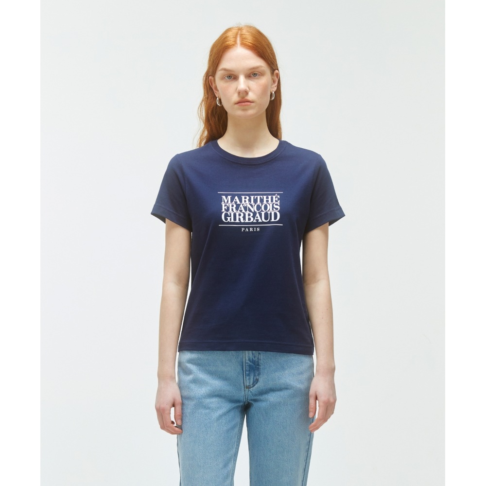 マリテ・フランソワ・ジルボー W クラシックロゴ T シャツネイビー 8,177円