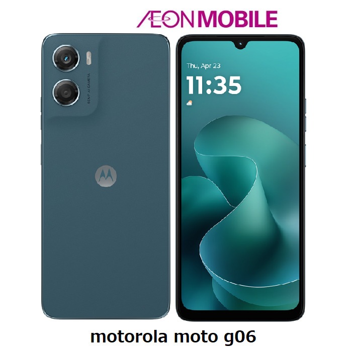 新品 SIMフリー moto g06 タペストリーブルー 本体 PB9B0014JP イオンモバイル