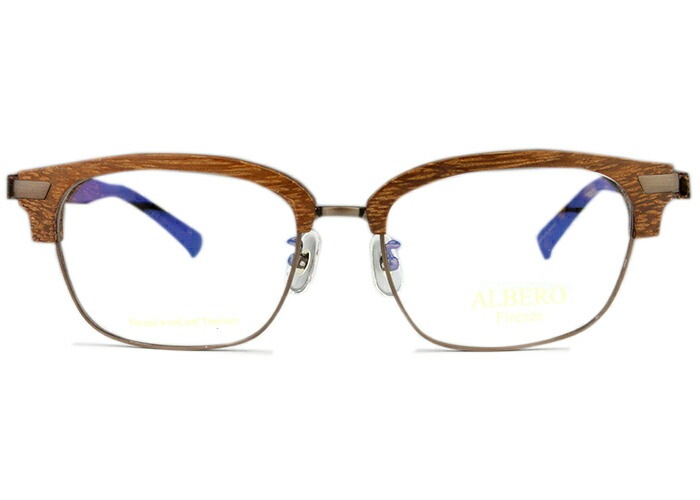 アルベロ ALBERO ab-701 c.br ブラウン メガネ めがね 眼鏡 伊達 度付き