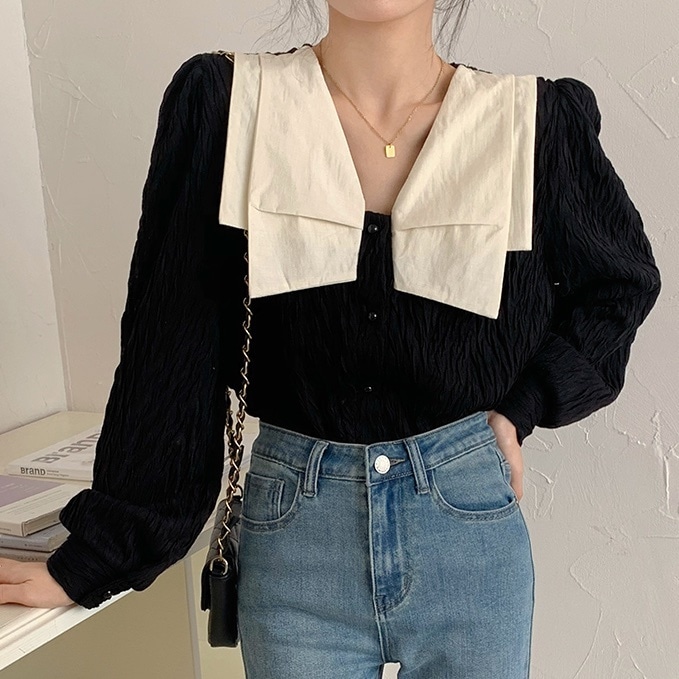 トップス ブラウス 袖あり 長袖 Vネック 襟付き リボン 前開き かわいい 大人可愛い きれいめ 大人 上品 おしゃれ お洒落 かっこいい レトロ 大人女子 ラブリー キュート ガーリー 個性的