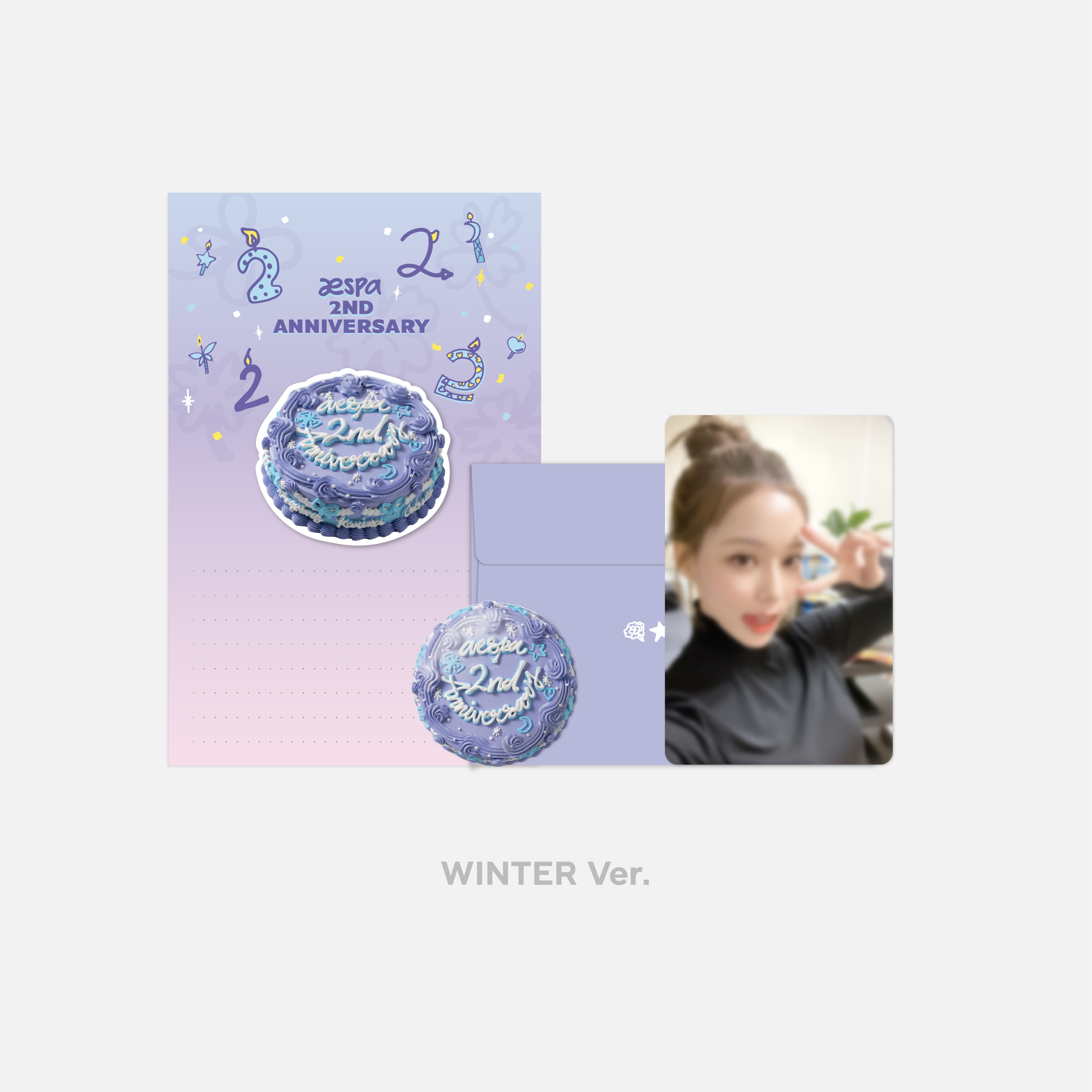[フォトカード新品Only] エスパウィンター2周年記念バルスデーカードパッケージAESPA WINTER 2ND ANNIVERSARY BIRTHDAY CARD PACKAGE