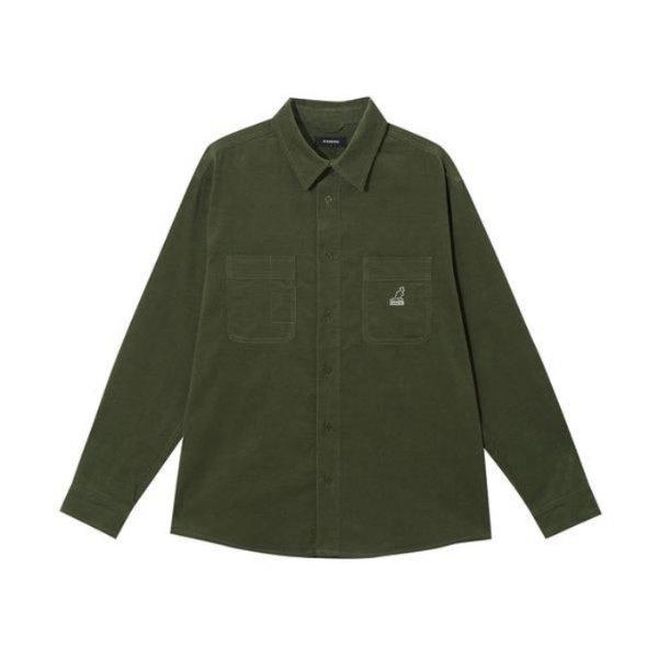 M 長袖Tシャツ CQK KRFC-SH70650KH コーデュロイシャツ 7065 カーキ