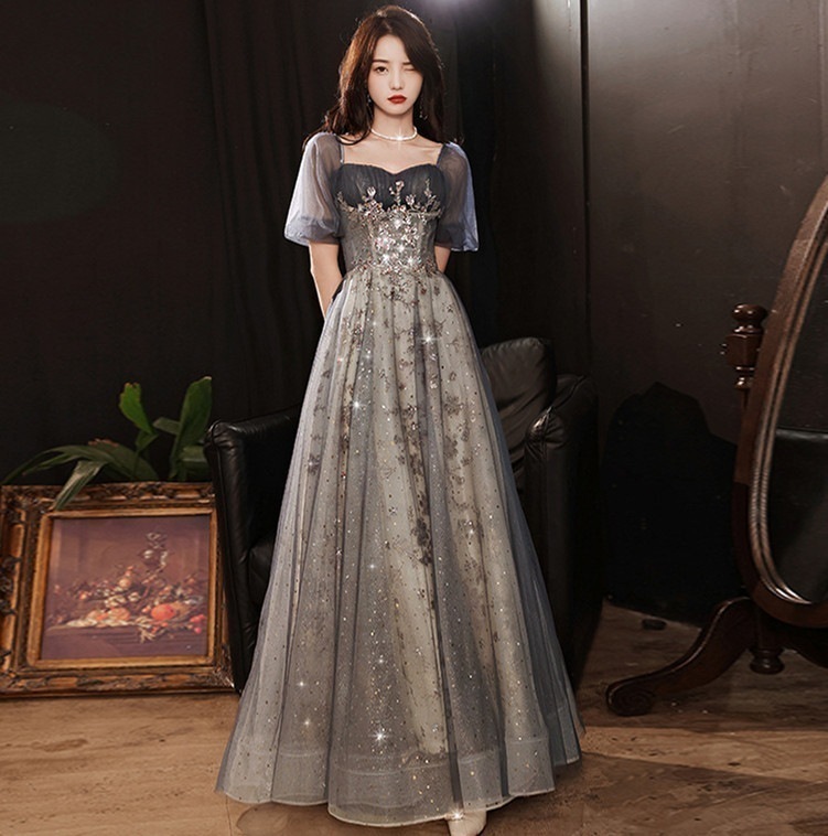 2024 気質パーティードレス演奏会 発表会 結婚式ワンピース ウェディングドレス 花嫁ロングドレス 成人式 同窓会 卒業式 ドレス S-2XL