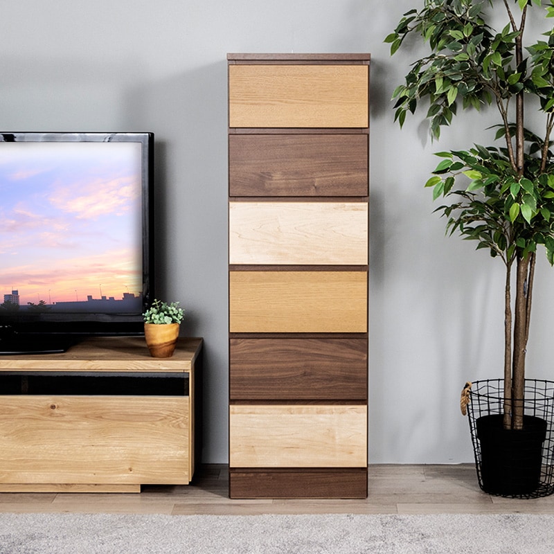 チェスト 収納 タンス コンパクト収納 木目調 グラデーション 幅40cm 6段 16,549円