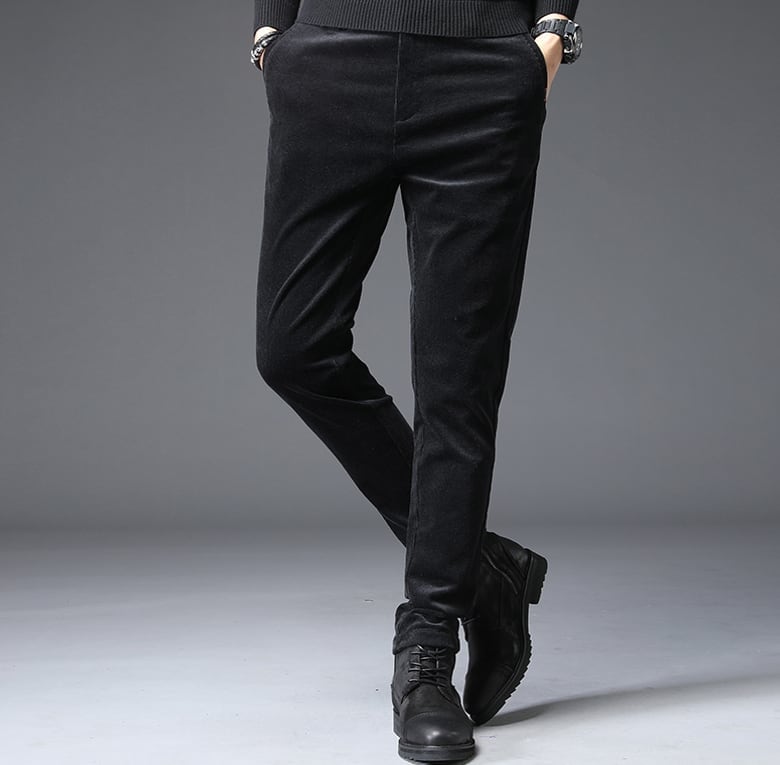 ボトムス パンツ ズボン スラックス テーパードパンツ ストレートパンツ カラーパンツ フルレングス ストレート 綿 厚手 裏起毛 コーデュロイ シンプル カジュアル 大人 上品 無地 春 秋 冬
