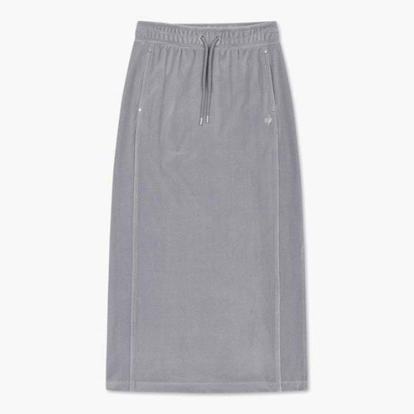 パンツ TQT QP422OSKO2-LGR 女性 ベルベット マキシ スカート / ライトグレー