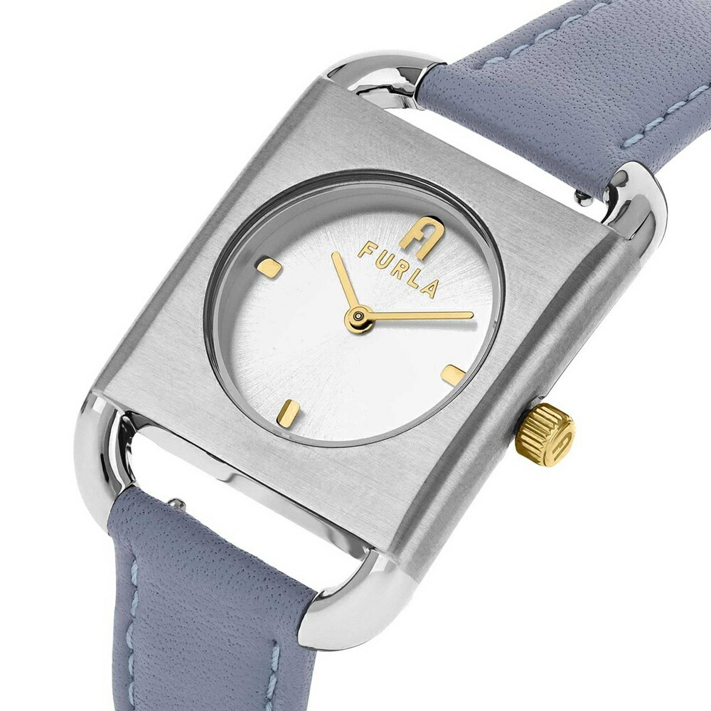 フルラ 腕時計 レディース ギフトに最適 上品 シルバー スクエアケース 革ベルト ブルー おしゃれ 女性 プレゼント 誕生日 記念日 FURLA 時計 並行輸入品 ランキング お祝い