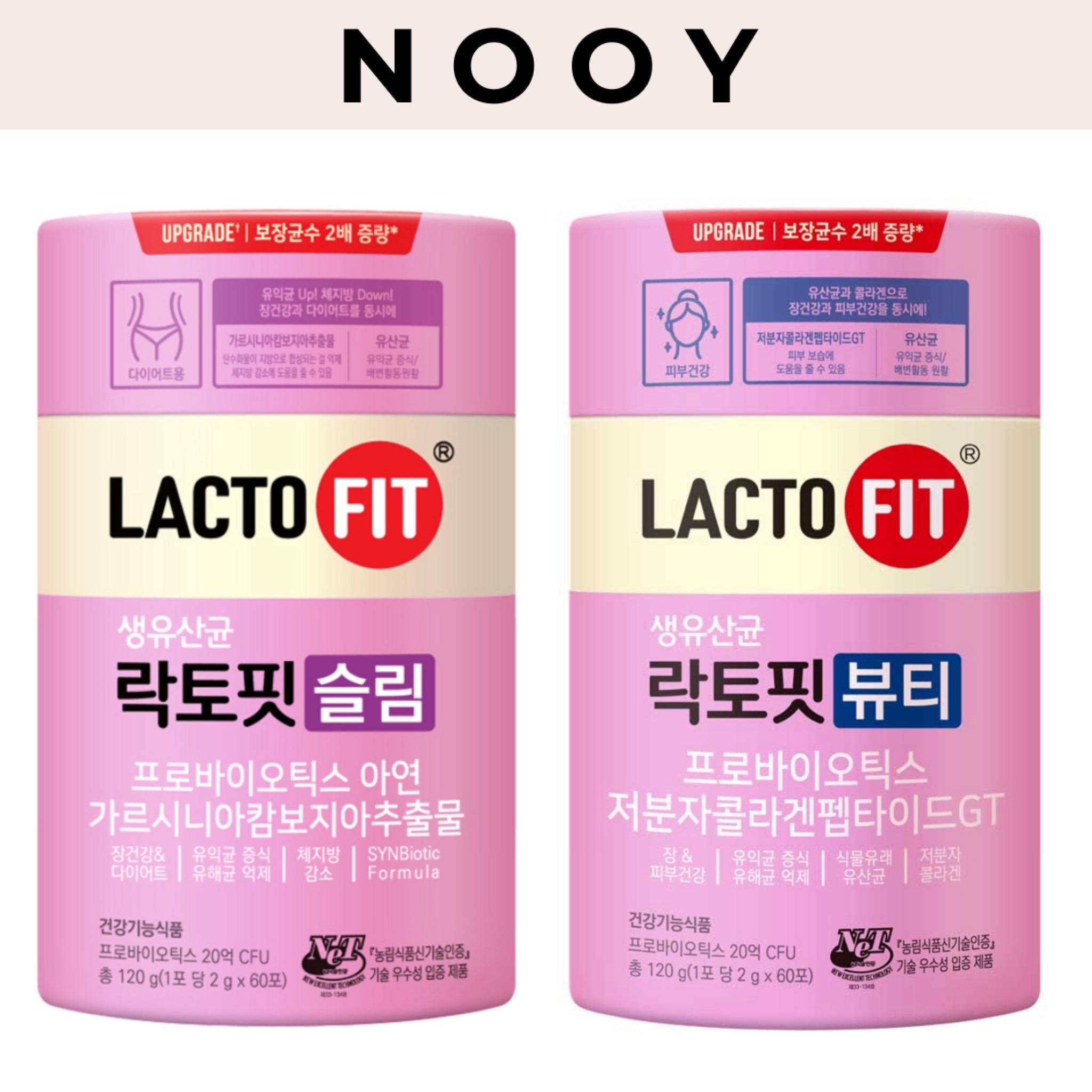 1+1 ラクトフィット スリム / ラクトフィットビューティ 乳酸菌 2g 60包 ２個 2種 択1体脂肪管理 スキンケア 腸の健康支援 ダイエット 生 乳酸菌 便秘 快便 サプリメント