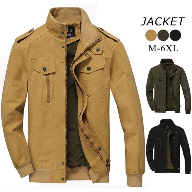 ミリタリージャケット メンズ ジャケット アウトドア スタジャン ライダース ジャンパー 大きいサイズ メンズ 空軍 欧米風 4,901円