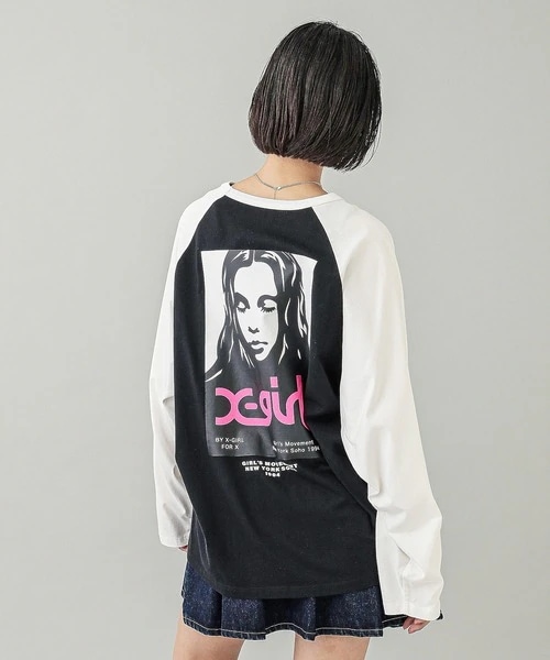 【送料無料】tシャツ Tシャツ X-girl FACE POSTER B/B BIG TEE レディース メンズ 5,744円