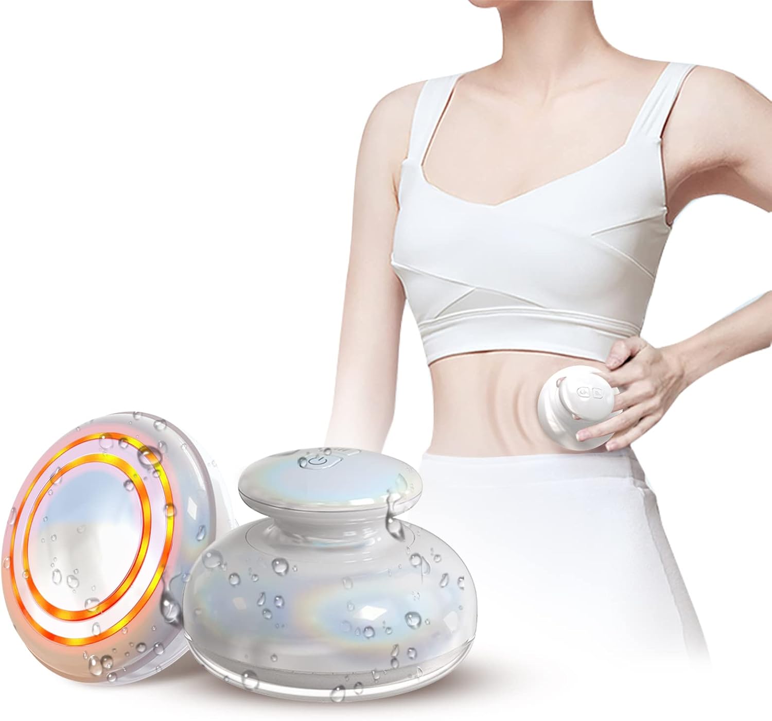 FIIL ボディ美容器 ラジオ波 腹筋器具 1台多役 LED搭載 超音波RF 3段階の強度調節 太もも お腹周り お腹 二の腕 体用 顔 筋トレ 全身エステ可能シェイプアップ 複合美容器 キントレ器具