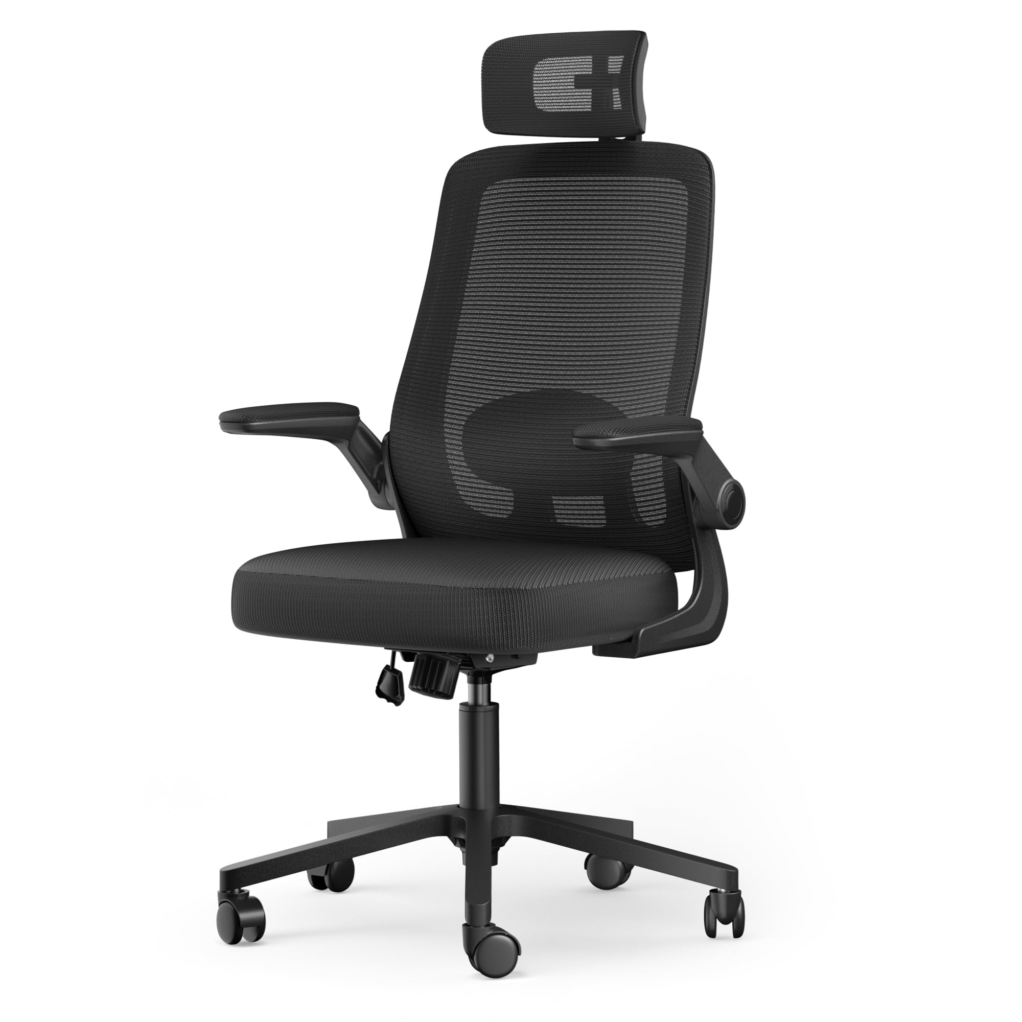 オフィスチェア デスクチェア ゲーミングチェア 腰サポート可動式ランバー 跳ね上げ式アームレスト 2Dヘッドレスト 30ロッキング 通気性メッシュ 8CM厚座面 360回転 10CM昇降調節 パソコン