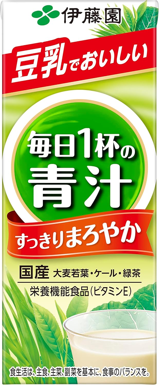 【送料無料】伊藤園 毎日1杯の青汁 まろやか豆乳ミックス 紙パック 200ml 4ケース/96本