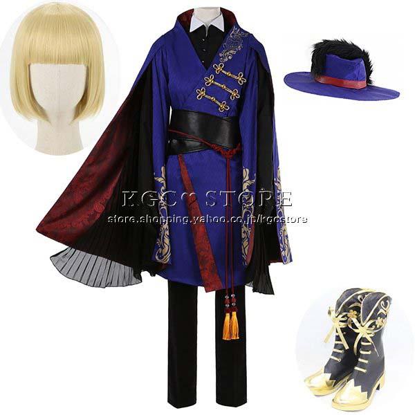 ツイステッドワンダーランド 風 ルーク・ハント コスプレ衣装 ウィッグ 靴 着物 ハロウィン仮装 お祭りコスチューム変装