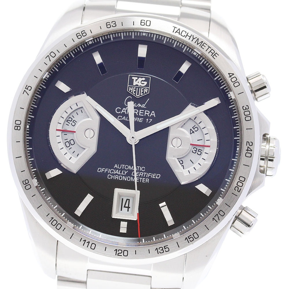 タグホイヤー TAG HEUER CAV511A グランドカレラ キャリバー17 クロノグラフ 自動巻き メンズ 良品 保証書付き_844198【中古】
