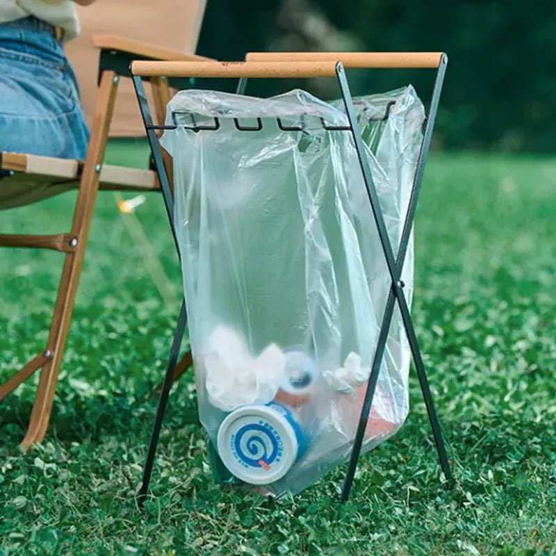 金属製のブラケットが付いた折りたたみ式ゴミ箱 食器棚のゴミ箱 食器棚 屋外 ピクニック バーベキューに適しています