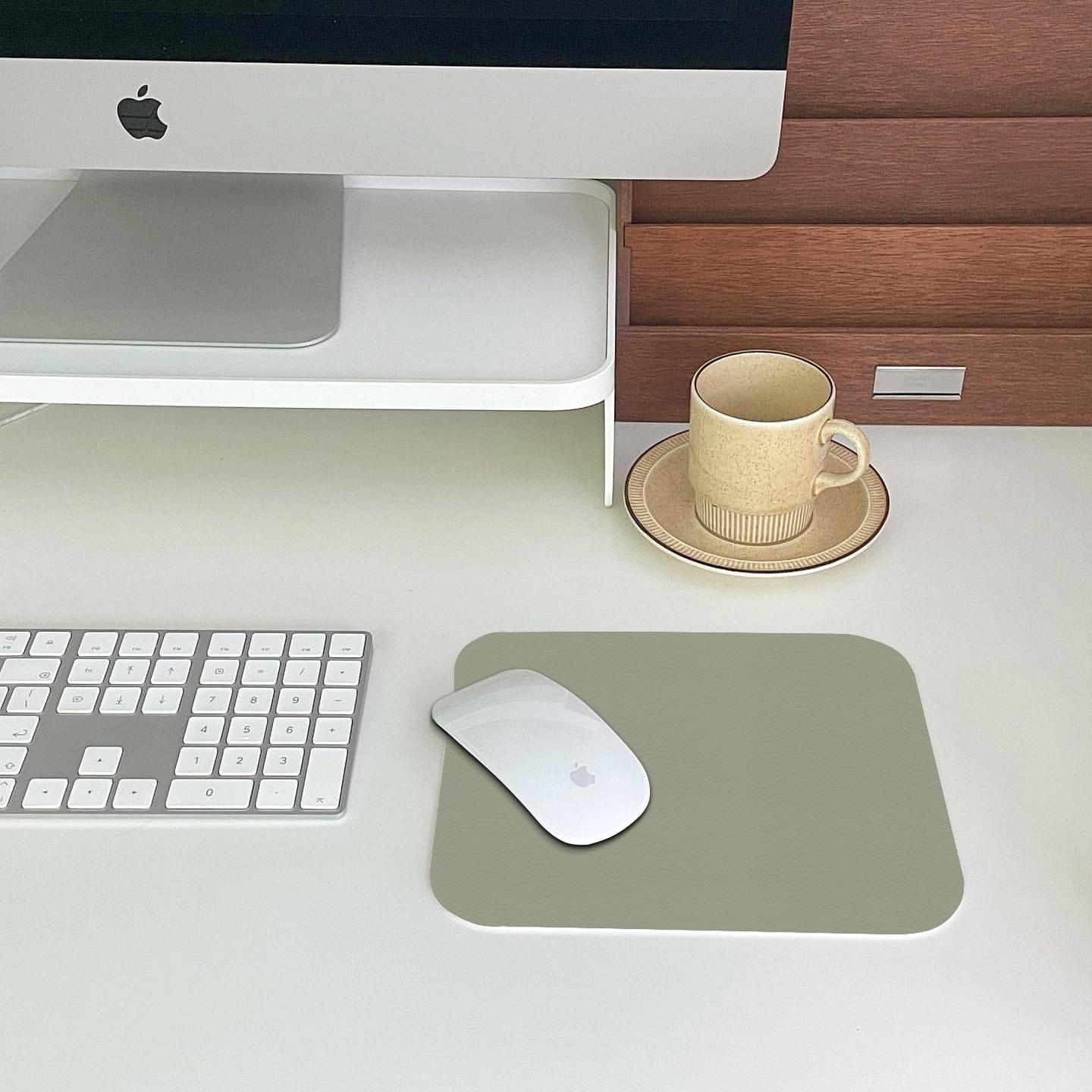 グリーンマウスパッド小型高級シンプルホームコンピュータデスクパッドデスクトップパッドマウスパッド