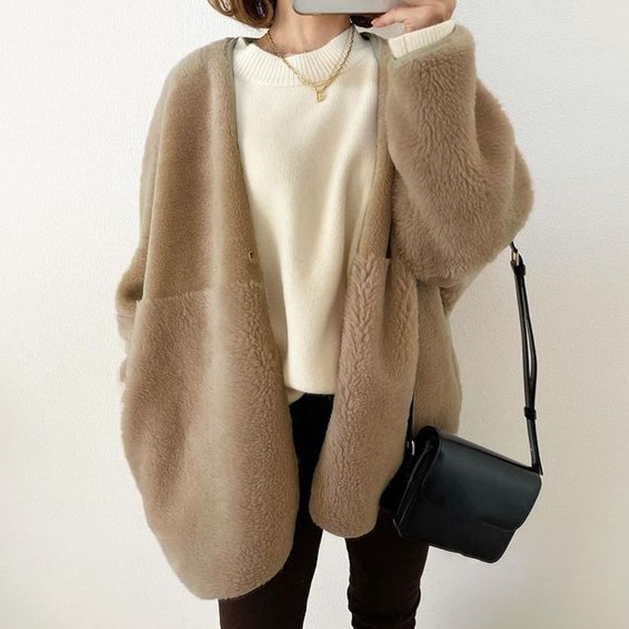 【楽天人気アイテム】 無地 切り替え カーディガン