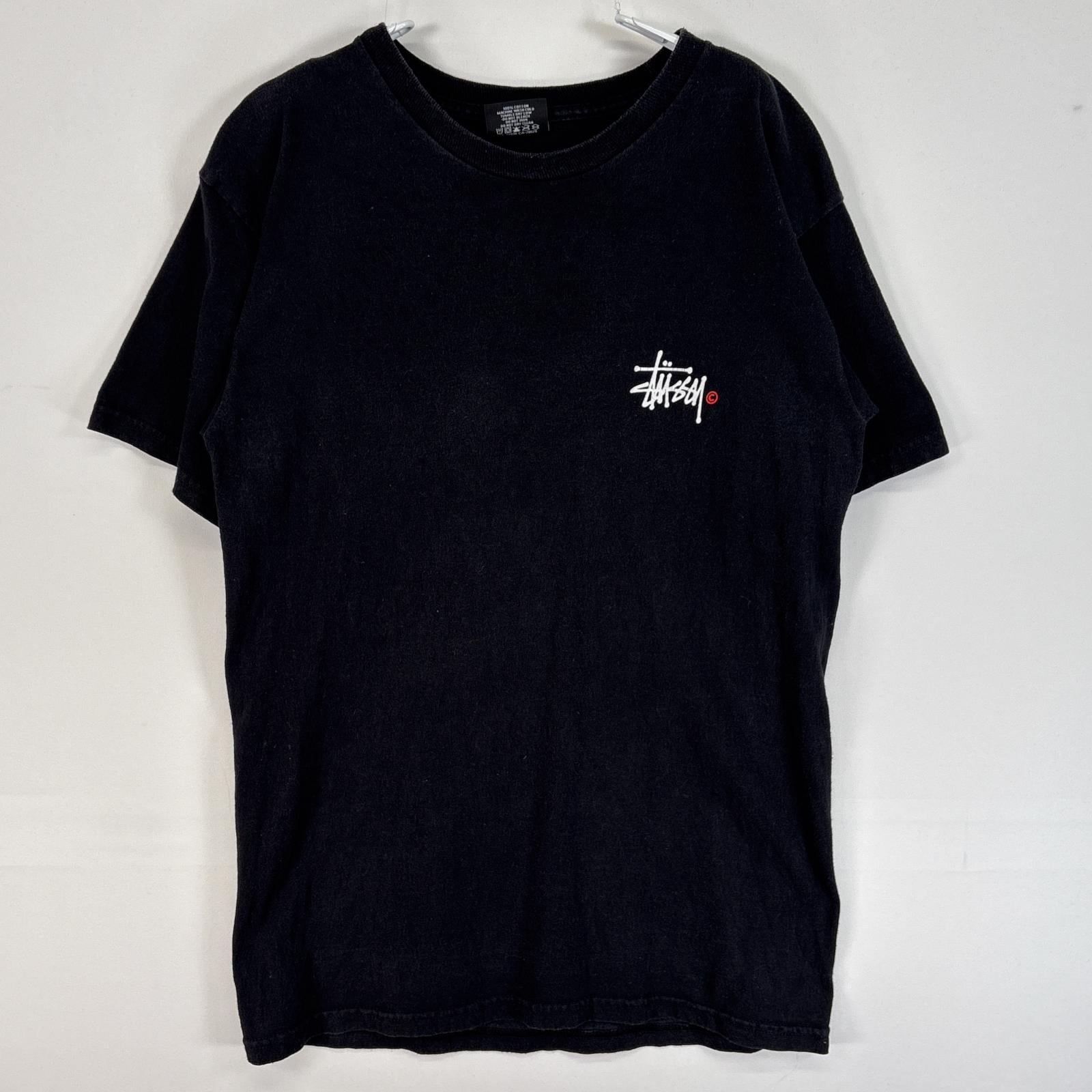 古着 半袖Tシャツ 両面 プリント ストリート クルーネック S ブラック メンズ